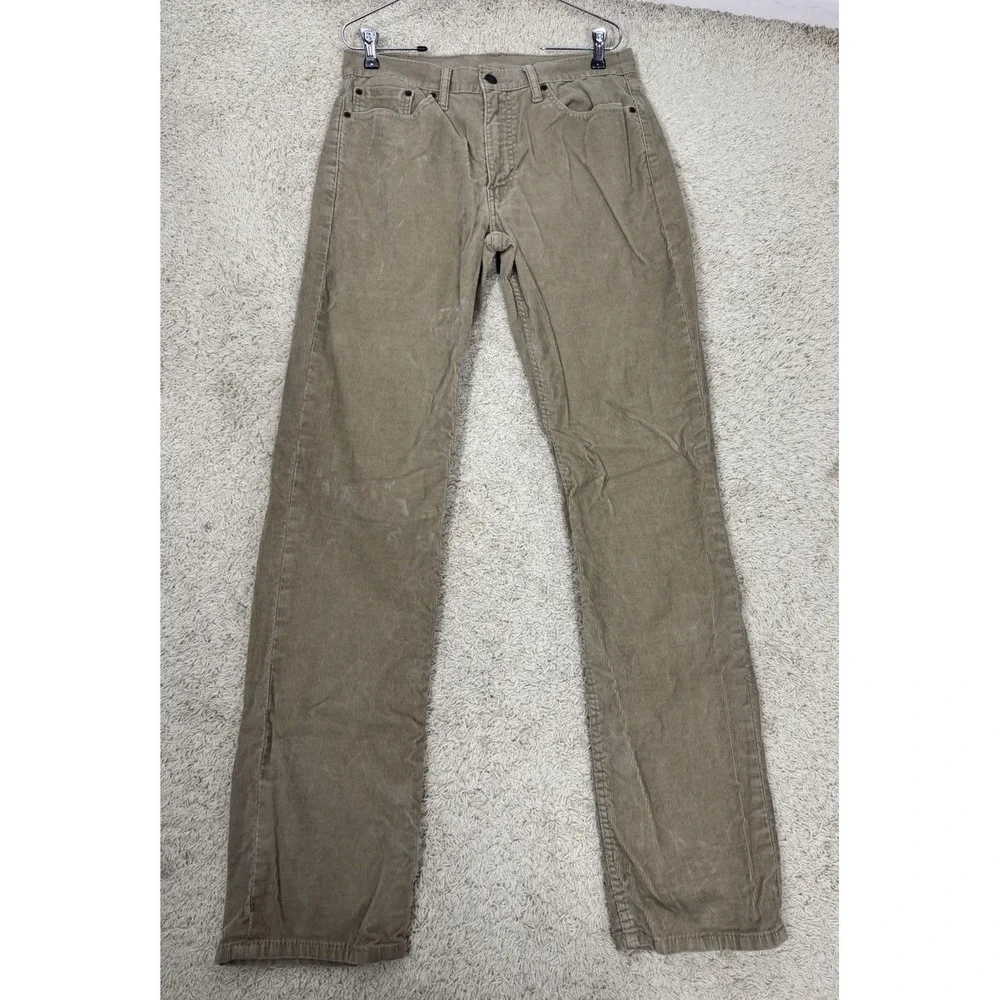 VTG Levi's Tan Corduroy Jeans Men's‎ 33x34 Straight Leg Pants Y2K Classic Grunge